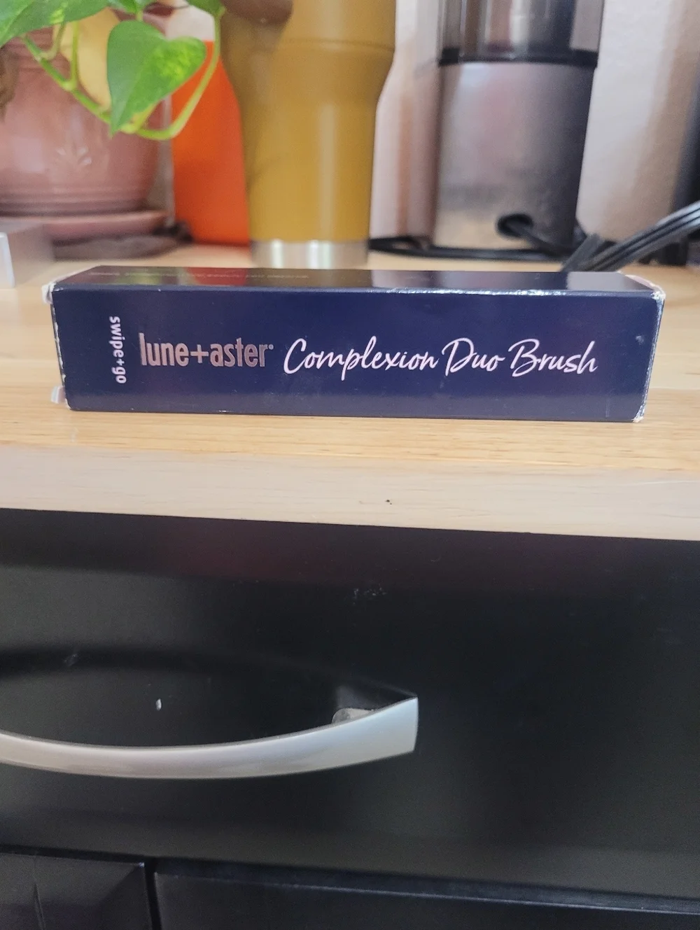 Lune + Aster Complexion Duo Brush Dual-Ended Makeup Brush Foundation & Concealer